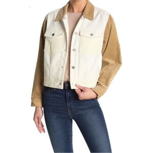Baldwin Cream and Tan Jean Jacket